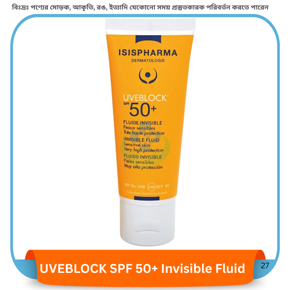 UVEBLOCK SPF 50+ Invisible Fluid 40 ml