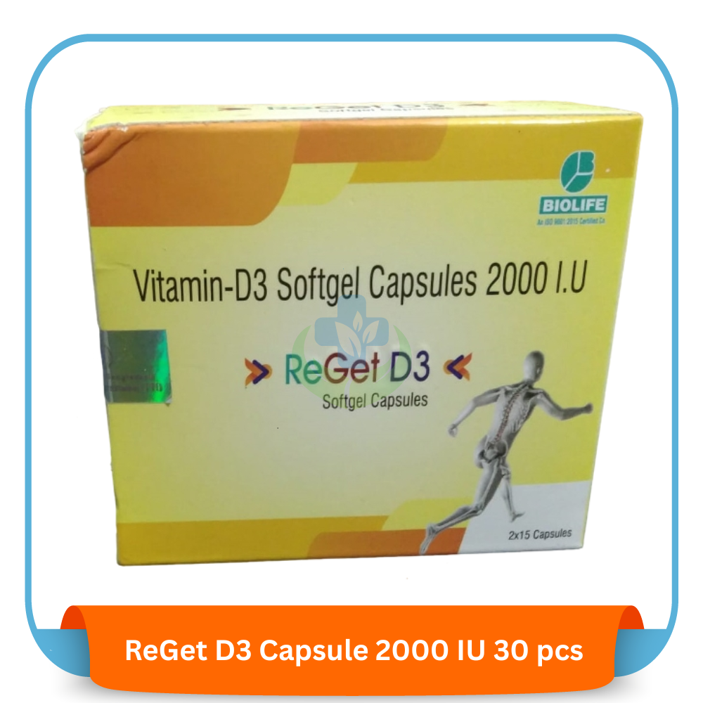 ReGet D3 Capsule 2000 IU 30 pcs